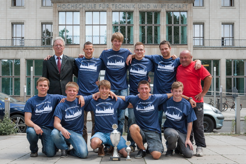 Sieger-Team des Fußballturnieres des Sportfestes der HTW 2012