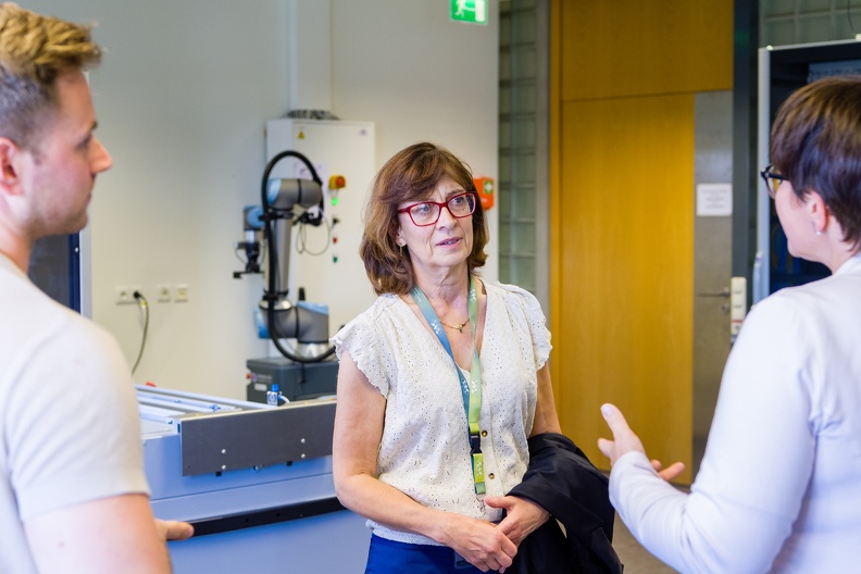 Besuch Evelyne Pellé - World Trade Center Metz-Saarbrücken an der HTWD am 12.06.24.